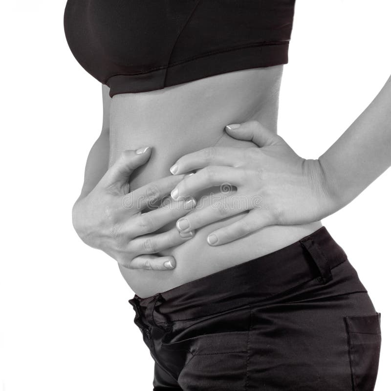 Pijn in De Linkerkant Van Het Lichaam Stock Afbeelding Image of wapen