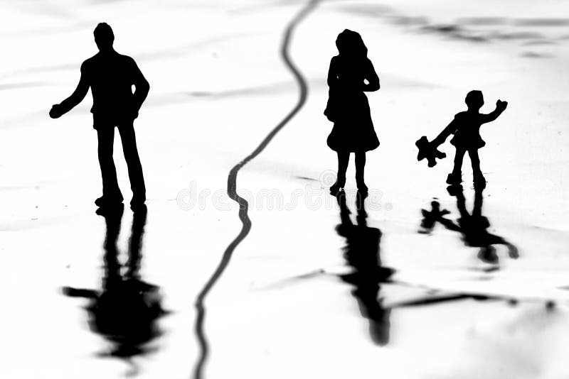 Pijnlijke scheiding stock foto Pijnlijke scheiding stock foto