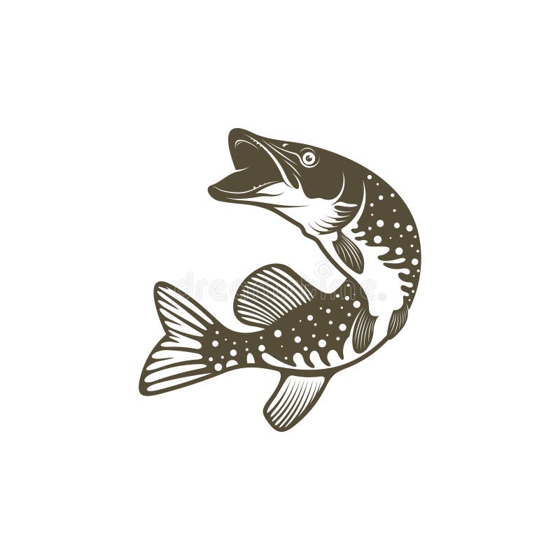 Northern Pike Silhouette Stock Illustrations – 47 Northern Pike ...