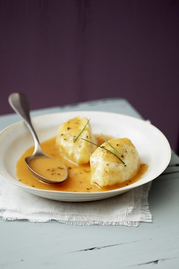 Pike Quenelles with Nantua Sauce and Rice Stock Image Image of fish