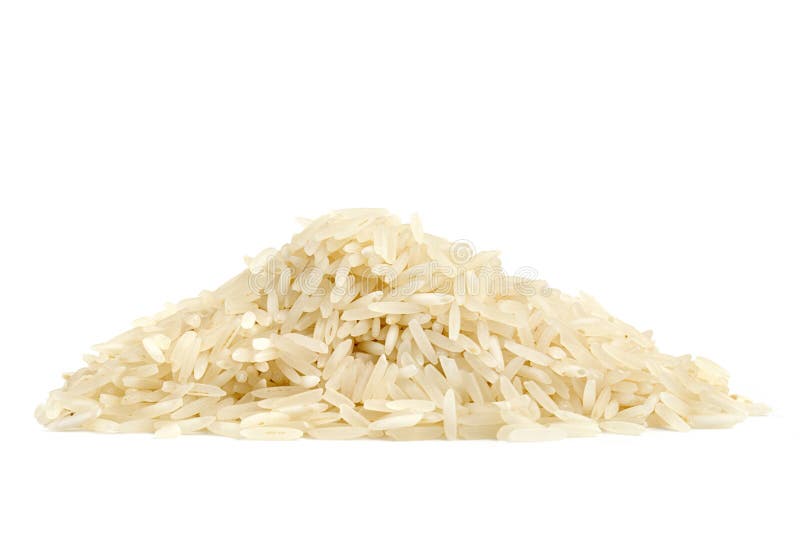 Pila de arroz basmati imagenes de archivo