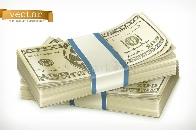 Pila de dinero Engrana el icono ilustración del vector Pila de dinero Engrana el icono ilustración del vector