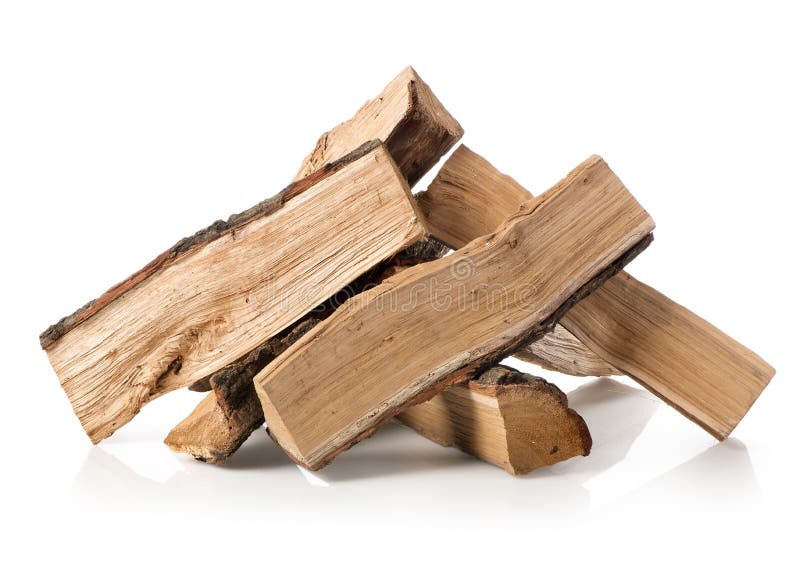 Pile of firewood isolated on a white background. Pile of firewood isolated on a white background.