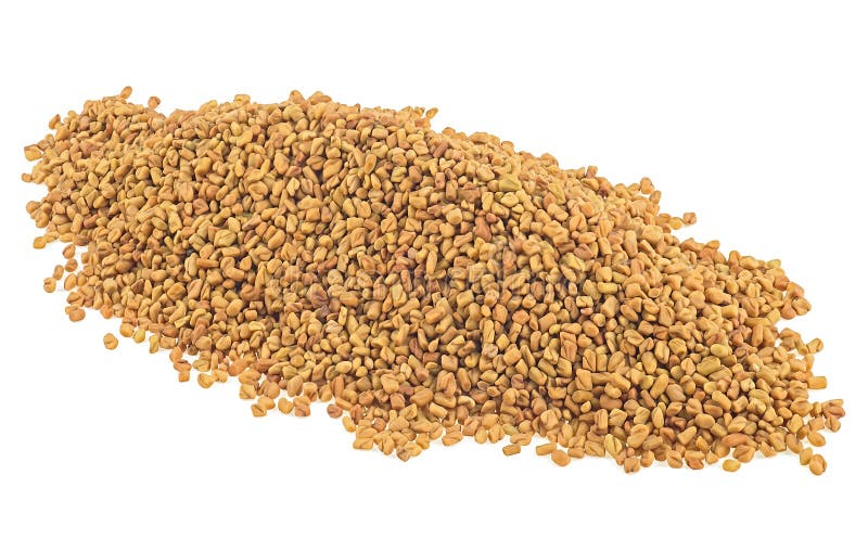 Pila de semillas de grano seco aisladas en fondo blanco. especias indias imagenes de archivo