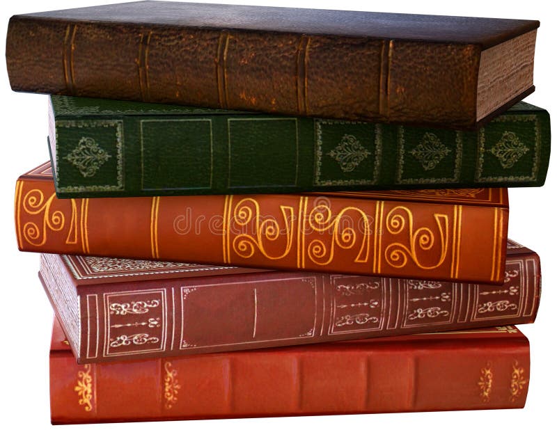 Pila di vecchi libri di lettura, isolata, illustrazione immagine stock Pila di vecchi libri di lettura, isolata, illustrazione immagine stock