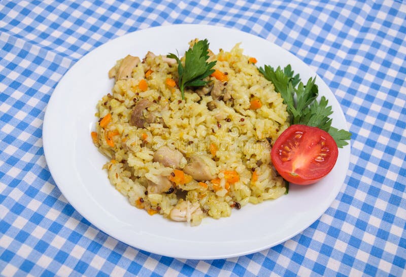 Pilaf Chicken with the Addition of Quinoa Stock Image Image of meat