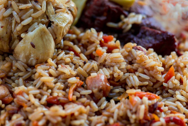 Pilaf ! Cuisine asiatique photographie stock libre de droits Pilaf ! Cuisine asiatique photographie stock libre de droits