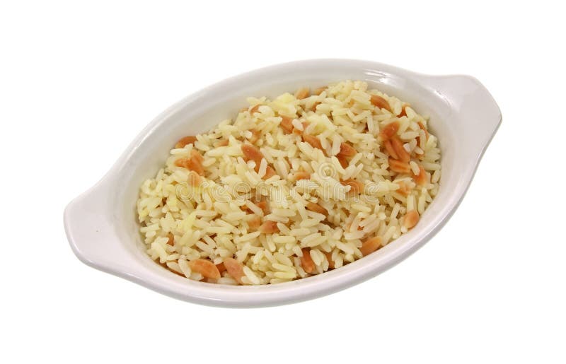 Pilaf Do Arroz No Prato Pequeno Imagem de Stock Imagem de delicioso