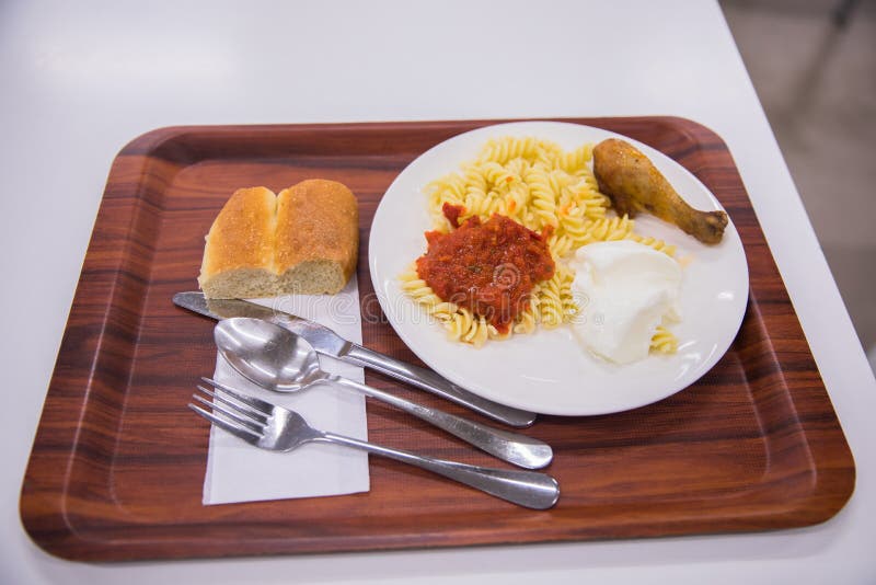 Pilaf and meat with bread stock image. Image of spicy 217134857