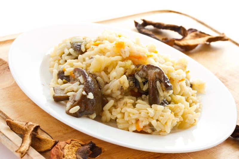 Pilaf with mushrooms