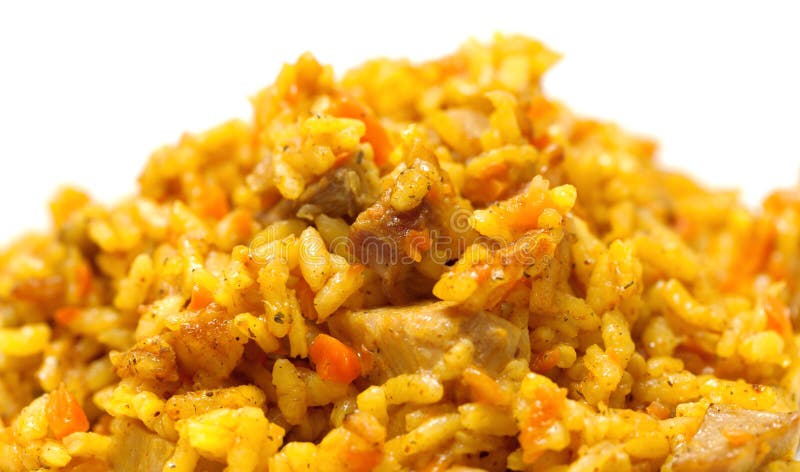 Pilaf from rice and meat royalty free stock photo Pilaf from rice and meat royalty free stock photo