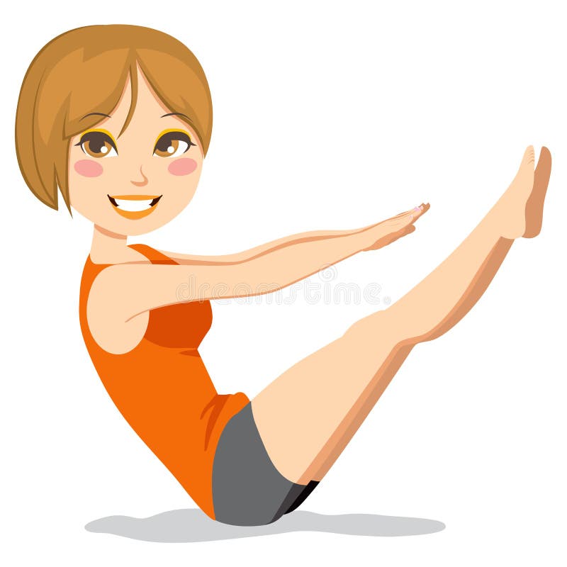 Pilates Übung lizenzfreie abbildung Pilates Übung lizenzfreie abbildung
