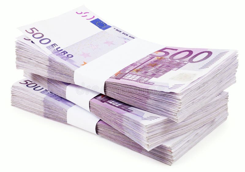 Pile of 500 Euros