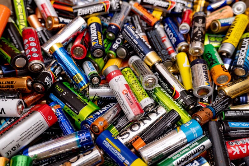 A Pile of Batteries of Different Brands Editorial Photo - Image of bulk,  portable: 172416951