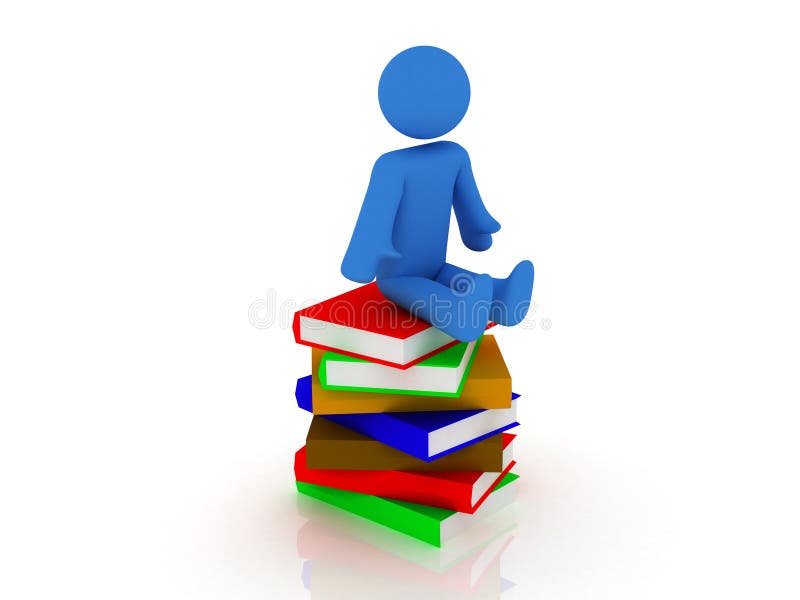 Pile of books royalty free illustration