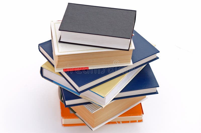 Pile of books no.9 stock images