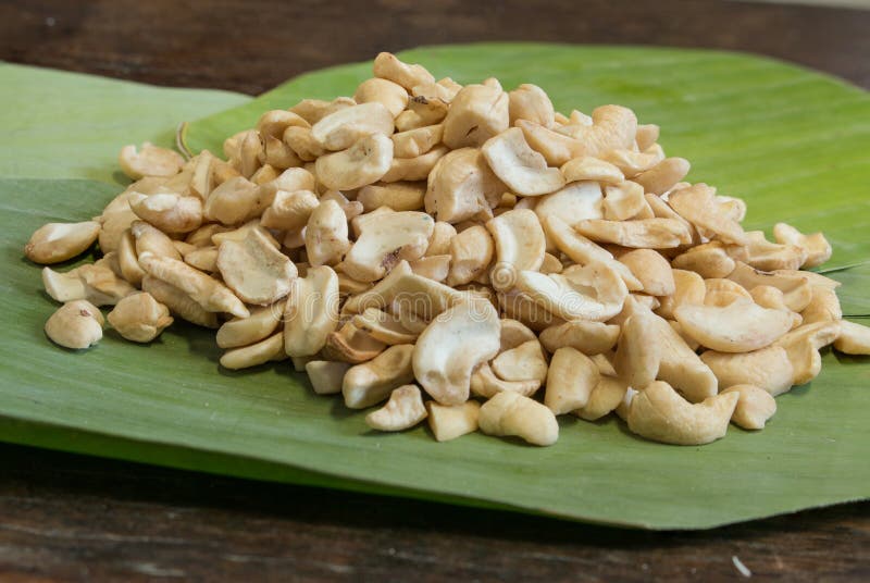 Pile of Cashew in the Mold with Decorated Stock Photo Image of