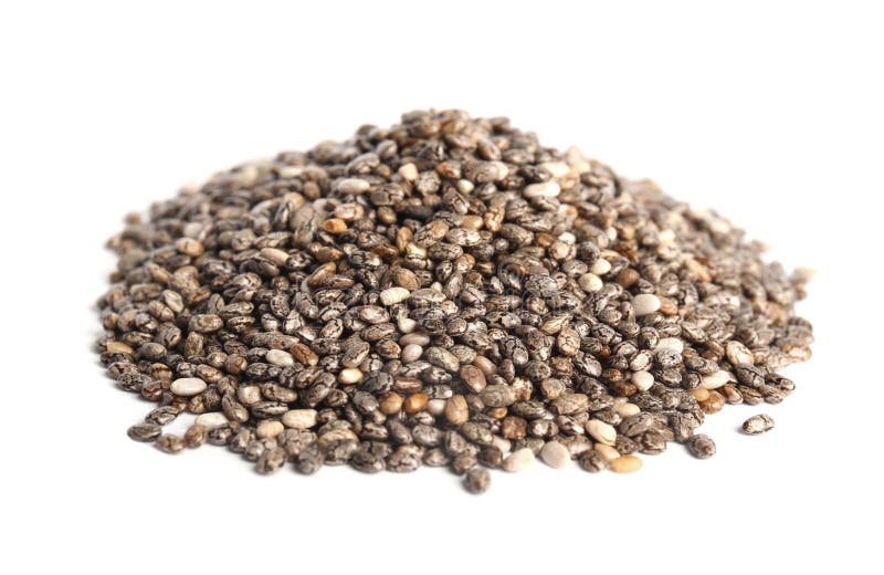 Pile of Chia Seeds Isolated Stock Photo Image of energy, food 142240048