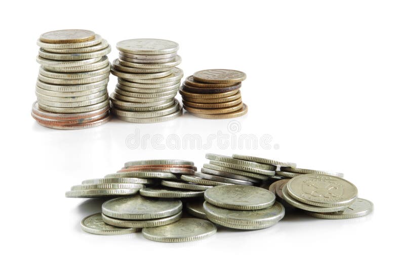 Pile of coins