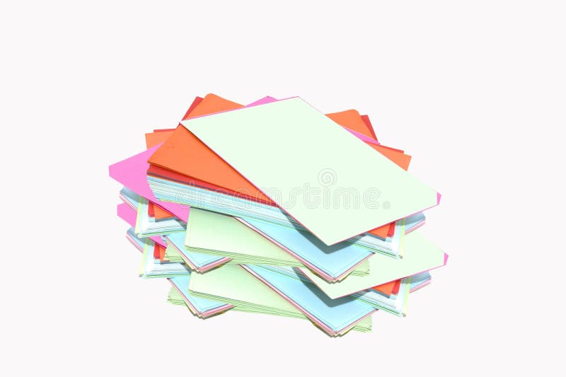 Pile of Colored A4 Paper for Printer Stock Image Image of copy