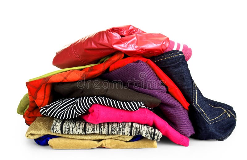 Pile of Clothes stock photo. Image of iron, cotton, homework - 3066370