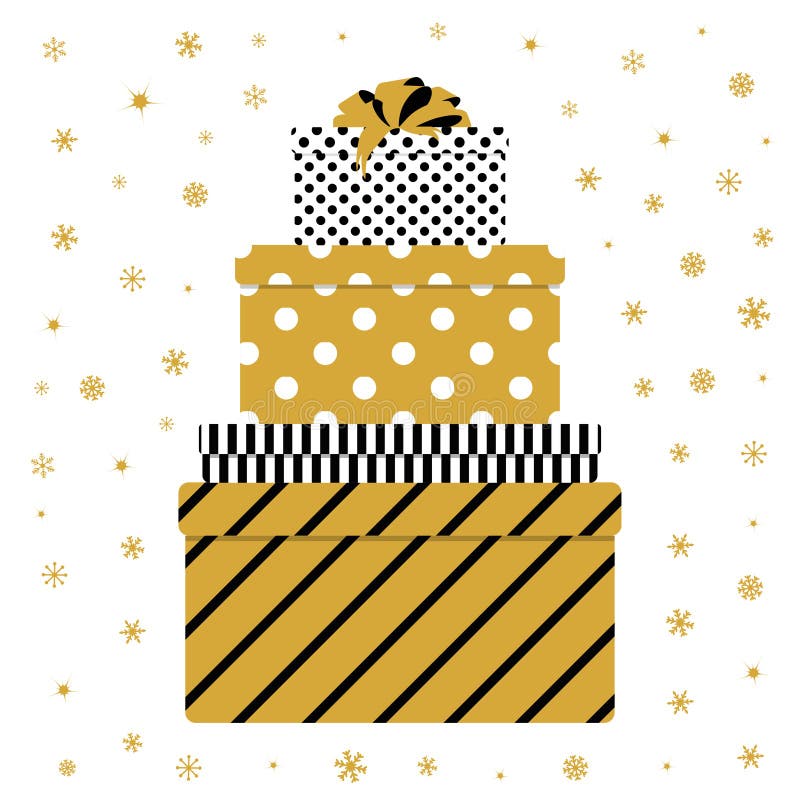 Pile of colorful gift box stock illustration Pile of colorful gift box stock illustration