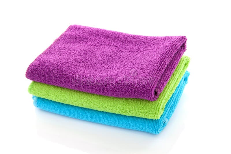Pile of colorful towels