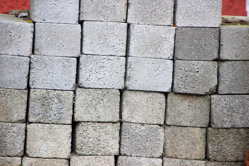 Pile of Concrete Blocks stock photos