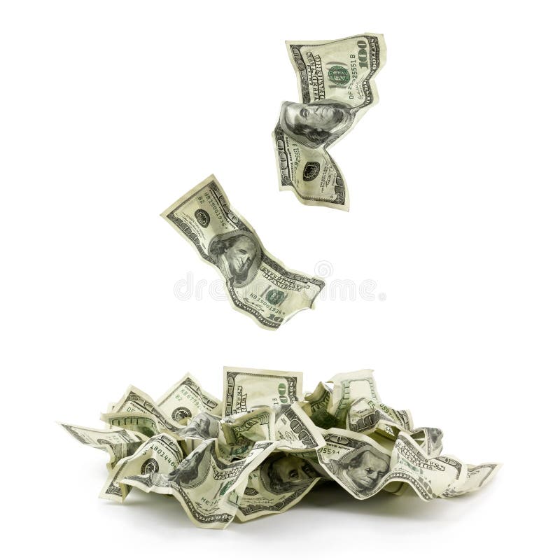Set of crushed dollars stock photo. Image of savings, bank 8700140