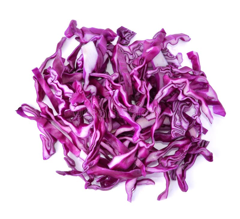 Pile of cut red cabbage