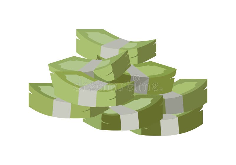 Pile de conception plate d'illustration de vecteur d'argent illustration stock Pile de conception plate d'illustration de vecteur d'argent illustration stock