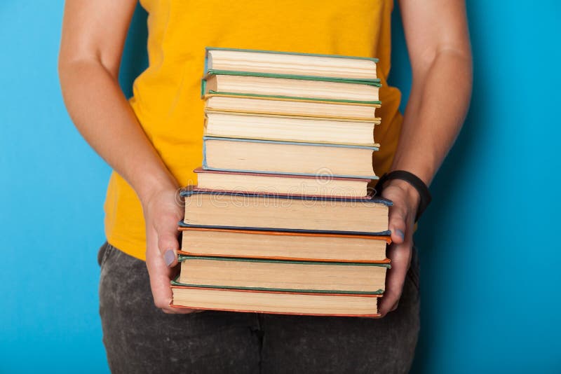 Pile de livre, pile Étude de littérature à l'école image stock Pile de livre, pile Étude de littérature à l'école image stock