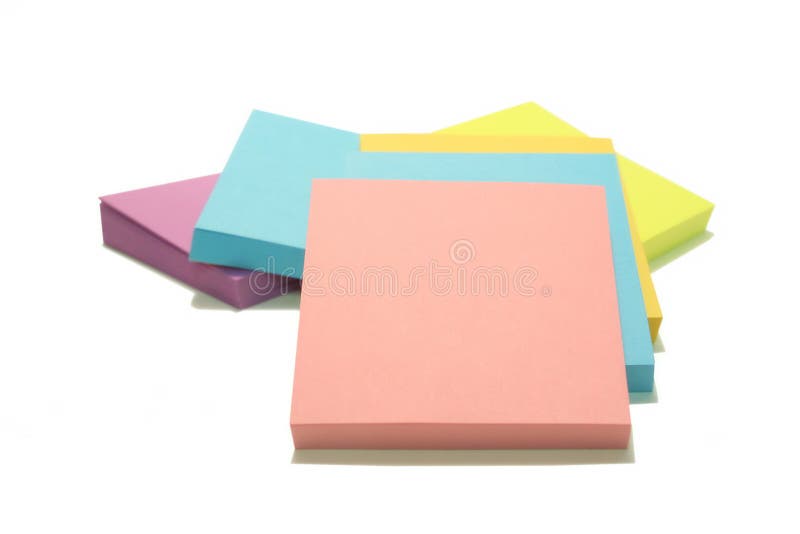 Pile de postits photo stock. Image du affaires, pile 2684108