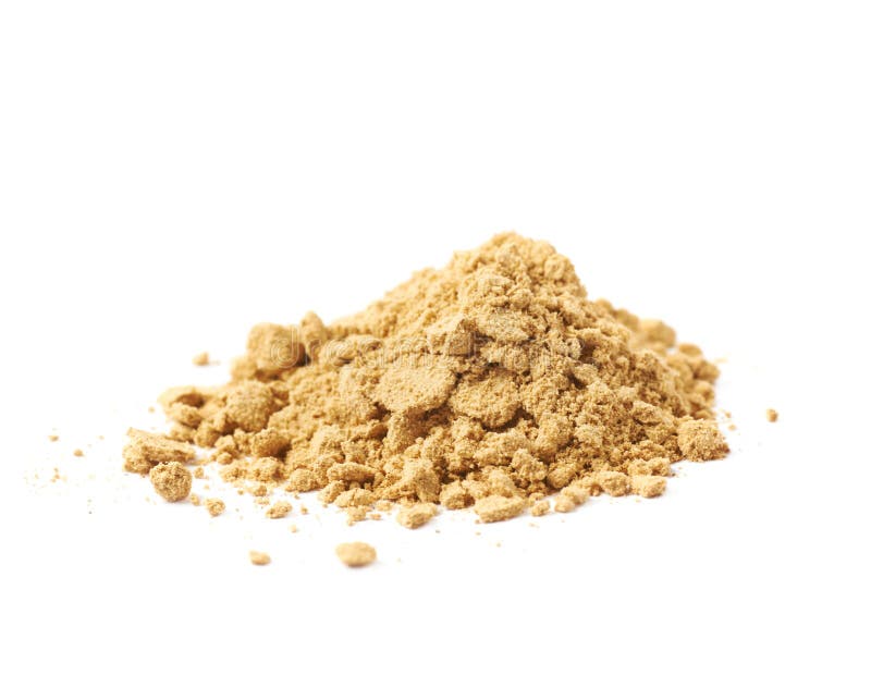 Pile of Dry Ginger Powder Isolated Stock Image Image of preserved