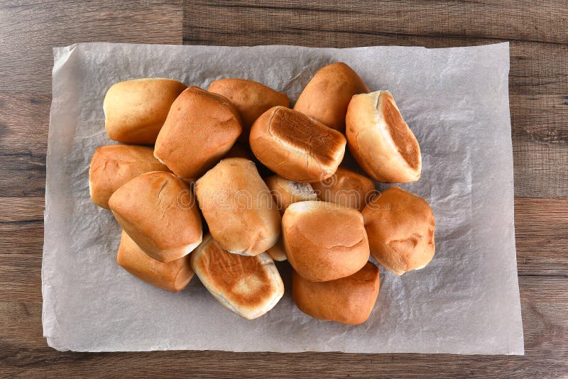 Pile Fresh Baked Dinner Rolls Stock Image Image of high, kitchen