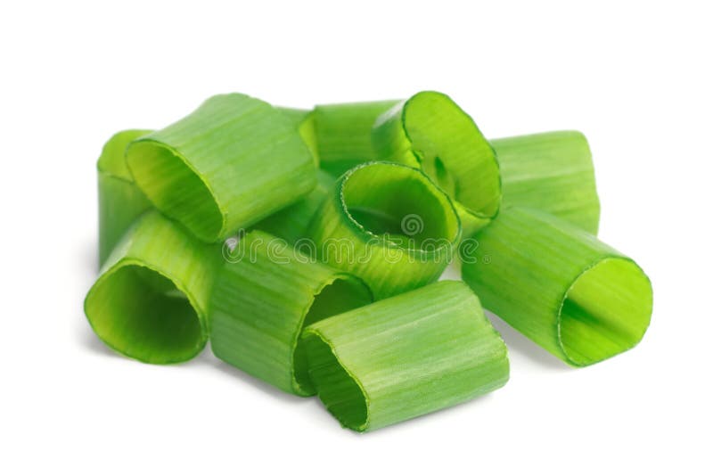 Pile of Fresh Green Onion on White Background Stock Photo Image of