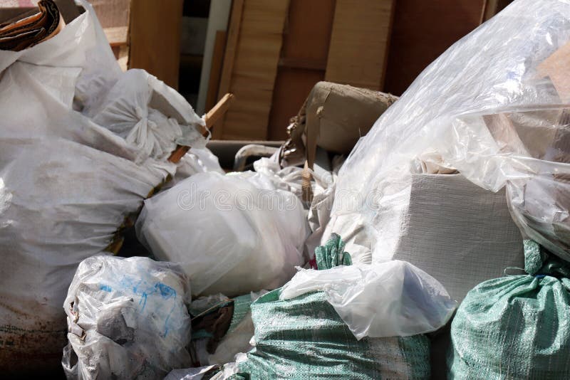 Pile of Garbage plastic and trash bag waste many on the footpath, pollution trash, Plastic Waste and Bag Foam tray Garbage many royalty free stock image Pile of Garbage plastic and trash bag waste many on the footpath, pollution trash, Plastic Waste and Bag Foam tray Garbage many royalty free stock image
