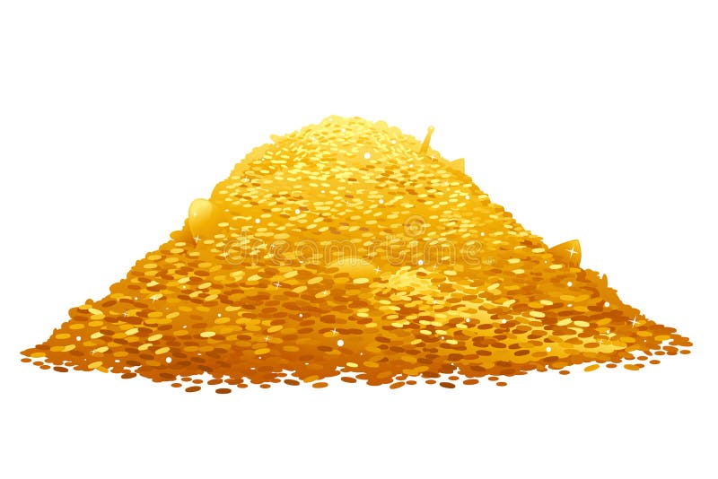Pile of Gold Coins stock vector. Illustration of bright - 90161042
