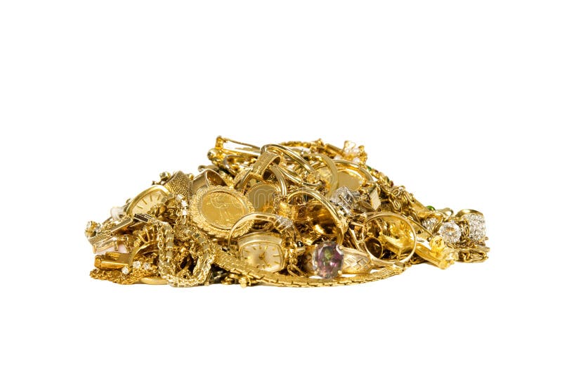 Pile of Gold Jewelry