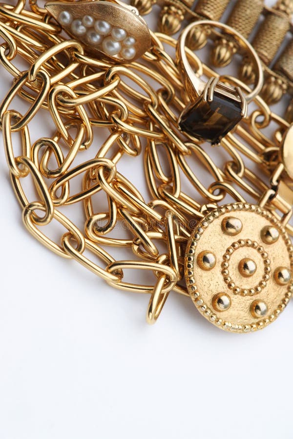 Pile of Gold Jewelry royalty free stock image Pile of Gold Jewelry royalty free stock image