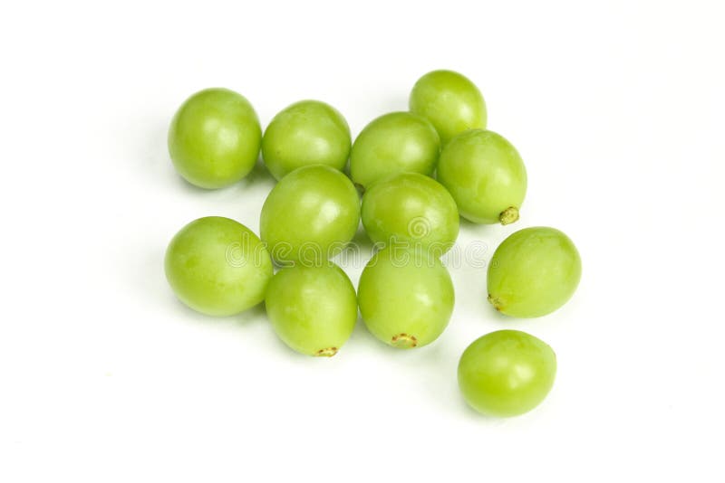 Unripe Grape, green stock image. Image of isolate, calorie 42167255