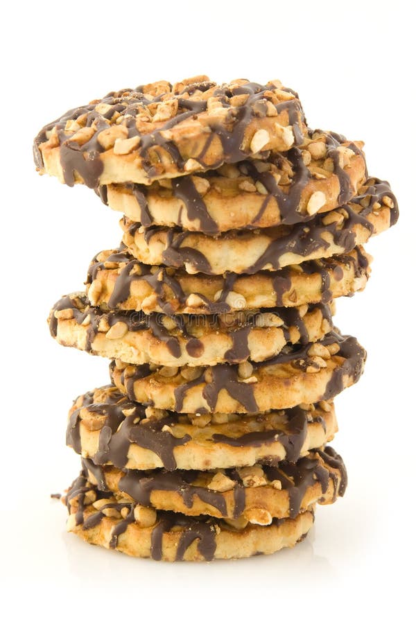 Pile from hocolat cookies