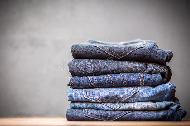 Pile of jeans stock photo. Image of garment, jeans, background - 86252082