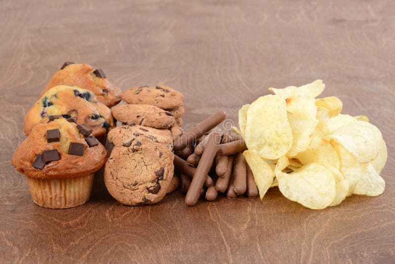 Pile of junk food royalty free stock photo Pile of junk food royalty free stock photo