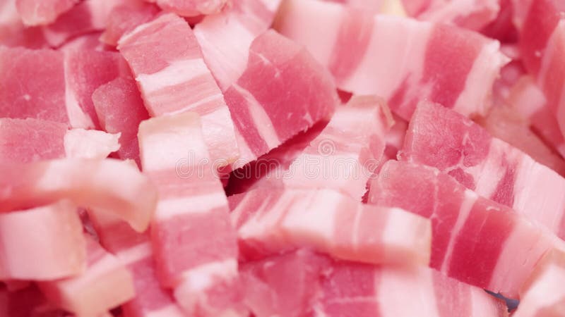 Pile of lard with meat stock video footage