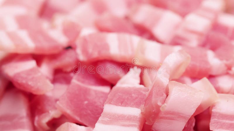 Pile of lard with meat stock video footage