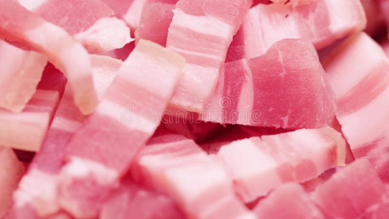 Pile of lard with meat stock video footage