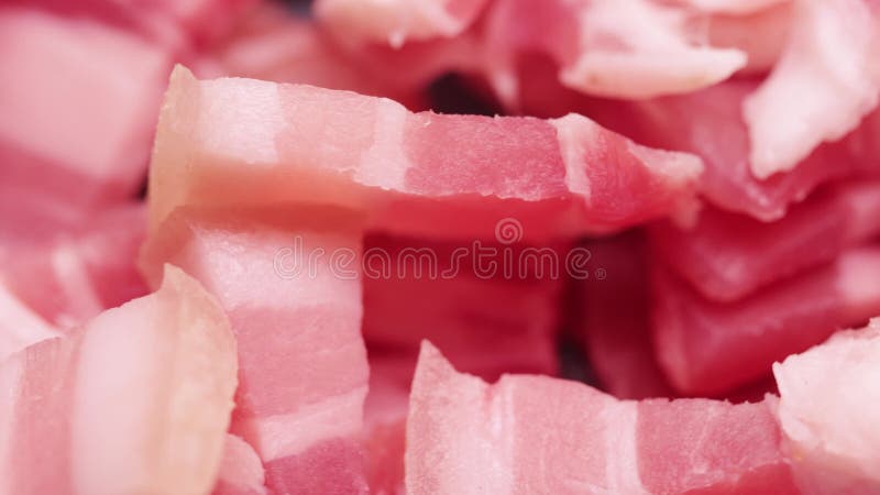 Pile of lard with meat stock footage