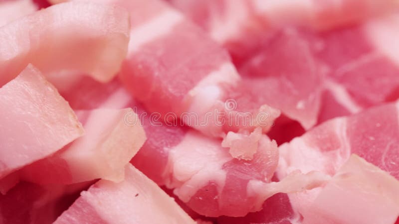 Pile of lard with meat stock footage