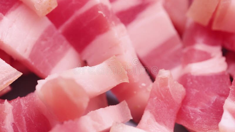 Pile of lard with meat stock footage